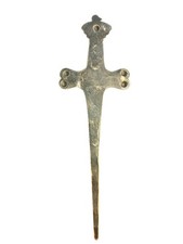 Vintage Navajo Fred Harvey Era Sterling Silver Turquoise Letter Opener Native 6” - Additional view 5