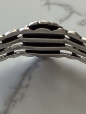 Fred Harvey Era Navajo Sterling Turquoise Crossed Arrows Bracelet Sterling - Additional view 7