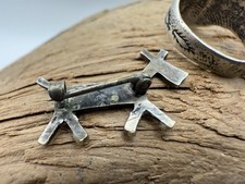 Fred Harvey Era Whirling Logs Silver Ring & Horse Pin Manitou Colo c1930s 2 pc - Additional view 3