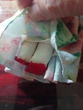 Hand-made Navajo Man Woman Doll Set Fred Harvey Trading Co. Artist Isabelle Jim  - Additional view 7