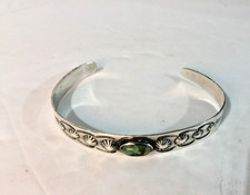 Vintage Fred Harvey Era Navajo Turquoise~ Acid Tested Sterling Cuff Bracelet! - Additional view 14