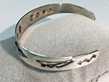 Vintage Fred Harvey Era Navajo Turquoise~ Acid Tested Sterling Cuff Bracelet! - Additional view 3