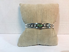 Vintage Fred Harvey Era Navajo Turquoise~ Acid Tested Sterling Cuff Bracelet! - Additional view 4
