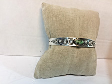 Vintage Fred Harvey Era Navajo Turquoise~ Acid Tested Sterling Cuff Bracelet! - Additional view 8
