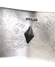 Vincent Platero? Fred Harvey? Navajo Heavy Sterling Silver Bracelet Repousse - Additional view 2