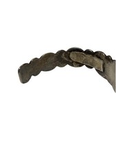 Fred Harvey Era NAVAJO Green TURQUOISE Sterling Silver DOG HORSE Cuff Bracelet - Additional view 7