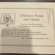 Vintage El Grandee Fred Harvey Chimayo Purse Clutch Bag - Additional view 2