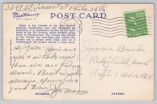 Pueblo of Isleta New Mexico Fred Harvey Postcard - Additional view 1