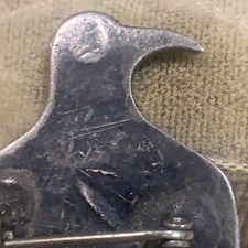 VINTAGE FRED HARVEY 1930'S NAVAJO THUNDERBIRD/WHIRLING LOGS SYMBOL SLVER PIN - Additional view 7