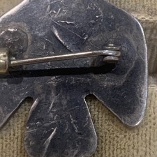 VINTAGE FRED HARVEY 1930'S NAVAJO THUNDERBIRD/WHIRLING LOGS SYMBOL SLVER PIN - Additional view 8
