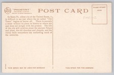 Fred Harvey Old Town Street Scene Santa Fe New Mexico H-3525 Postcard - Additional view 1