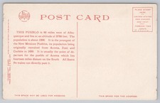 Fred Harvey Pueblo of Laguna Church New Mexico 13946 Postcard - Additional view 1