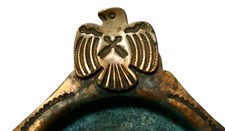 Native American FRED HARVEY ERA Copper STAMPED Thunderbird Ash Tray - Additional view 2