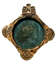 Native American FRED HARVEY ERA Copper STAMPED Thunderbird Ash Tray