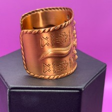 Fred Harvey Era Copper Cuff Bracelet Native American Symbol Adjustable NEW 0790 - Additional view 3
