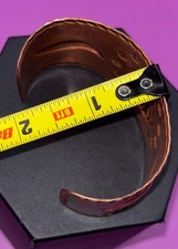 Fred Harvey Era Copper Cuff Bracelet Native American Symbol Adjustable NEW 0790 - Additional view 5