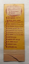 Matchbook Cover Michigan Fred Harvey Cross Roads Room Dearborn Station - Additional view 2