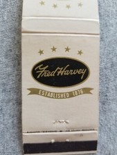 Vtg FS Matchbook Cover Fred Harvey Hotels Restaurants Matchbook 90th Year 1966 - Additional view 1