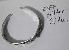 Vintage Slim Cuff Bracelet~ Fred Harvey Silver Repousse ~Beautiful Imagery - Additional view 3