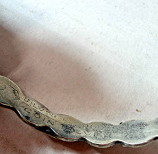 Vintage Bracelet Fred Harvey Arrow Products Skinny Stamped Coin Silver 900 - Additional view 4