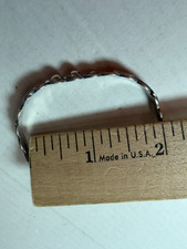 Vintage Bracelet Fred Harvey Arrow Products Skinny Stamped Coin Silver 900 - Additional view 8