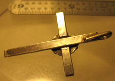 Wonderful VINTAGE FRED HARVEY ERA Navajo Sterling Silver Turquoise CROSS - Additional view 1