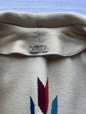 Vtg 40s 50s El Grandee Fred Harvey Hand Woven Wool Native Chimayo Jacket sz med - Additional view 2
