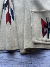 Vtg 40s 50s El Grandee Fred Harvey Hand Woven Wool Native Chimayo Jacket sz med - Additional view 4