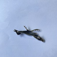 Vintage Fred Harvey Era Silver & Turquoise Roadrunner Brooch Pin - Additional view 6