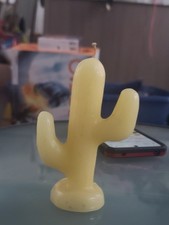 Vintage Fred Harvey's Cactus Shaped Wax Candle 1946 Southwest Tourist Souvenir - Additional view 3