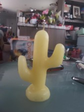 Vintage Fred Harvey's Cactus Shaped Wax Candle 1946 Southwest Tourist Souvenir - Additional view 4