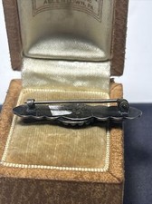 Awesome Old Fred Harvey Era Sterling Silver Green Turquoise Tribal Dotted Brooch - Additional view 7