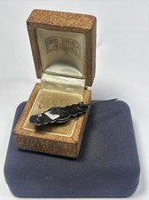 Awesome Old Fred Harvey Era Sterling Silver Green Turquoise Tribal Dotted Brooch - Additional view 8