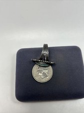 Old Fred Harvey Era Native Sterling Silver Oval Turquoise Tribal Stamped Ring - Additional view 16