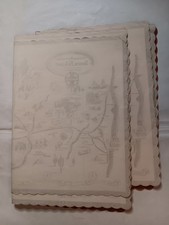 9 Lot-Santa Fe Line Dining Car VINTAGE 1950s Paper Placemats-Fred Harvey-Chico - Additional view 2