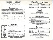 Fred Harvey Menu La Fonda Santa Fe New Mexico 1956 Alvarado Hotel Albuquerque  - Additional view 3