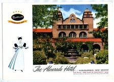 Fred Harvey Menu La Fonda Santa Fe New Mexico 1956 Alvarado Hotel Albuquerque