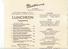 Fred Harvey Menu La Fonda Santa Fe 1956 Old Spinning Wheel Hinsdale Illinois - Additional view 2