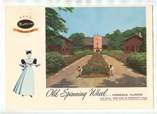 Fred Harvey Menu La Fonda Santa Fe 1956 Old Spinning Wheel Hinsdale Illinois