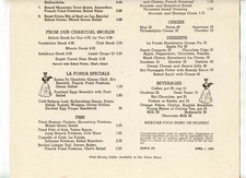 Fred Harvey Menu La Fonda Santa Fe New Mexico 1956 The Harlequin Room Chicago - Additional view 3