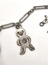 Fred Harvey Era Sterling 925 4 Charms Horse & Others Bracelet Chain Needs Repair - Additional view 3