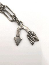 Fred Harvey Era Sterling 925 4 Charms Horse & Others Bracelet Chain Needs Repair - Additional view 5