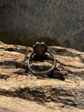 VINTAGE-NATIVE AMERICAN RING-TURQUOISE & STERLING-FRED HARVEY-RT 66-SIZE 4.5+VG - Additional view 3