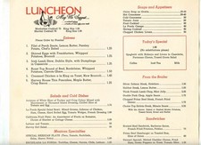 Fred Harvey Menu La Fonda Santa Fe New Mexico 1957 Petrified Forest Arizona  - Additional view 2