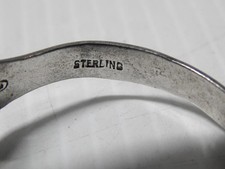 VINTAGE FREDHARVEY c1930+ NAVAJO INDIAN INGOT STERLING SILVER TURQUOISE BRACELET - Additional view 5