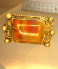 Wonderful VINTAGE FRED HARVEY ERA Navajo Turquoise Coin Silver Bracelet 39g 7 in - Additional view 3