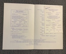 GRAND CANYON Fred Harvey Luncheon Menu March 7th 1942 AID TO INSIGNIA MARINES - Additional view 1