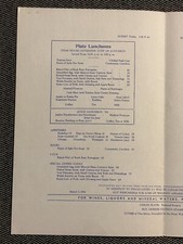 GRAND CANYON Fred Harvey Luncheon Menu March 7th 1942 AID TO INSIGNIA MARINES - Additional view 2