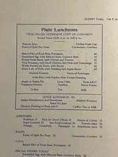 GRAND CANYON Fred Harvey Luncheon Menu March 7th 1942 AID TO INSIGNIA MARINES - Additional view 6