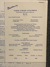 GRAND CANYON Fred Harvey Luncheon Menu March 7th 1942 AID TO INSIGNIA MARINES - Additional view 7